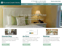 Tablet Screenshot of pelhamcourthotel.com